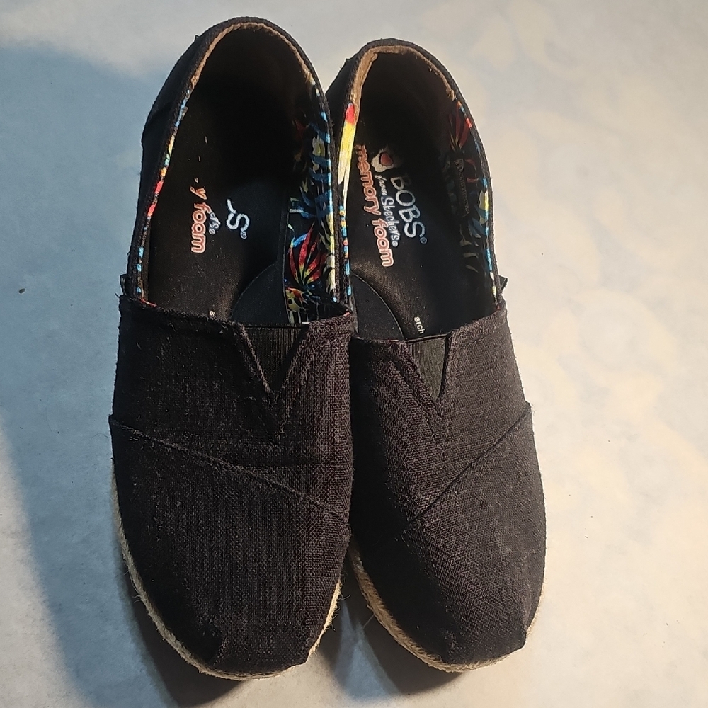 Kids Black Slip-On Shoes